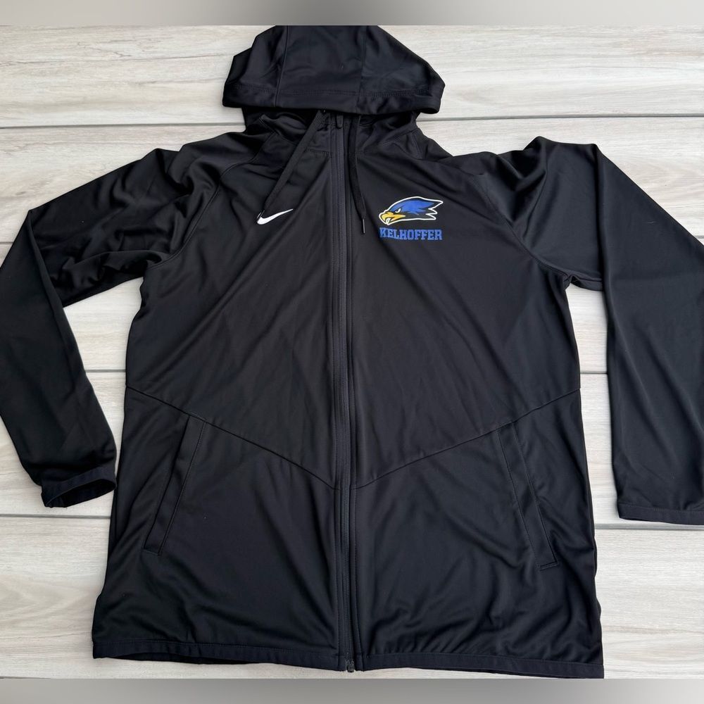 Nike Team Full Zip Dri-Fit Relentless Jacket Black Large NWT